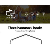 darrahopens Furniture > Outdoor Gardeon Outdoor Hammock Chair with Stand Cotton Swing Relax Hanging 124CM Cream