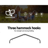 darrahopens Furniture > Outdoor Gardeon Outdoor Hammock Chair with Stand Swing Hanging Hammock Garden Cream