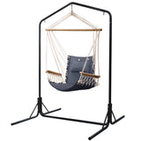 darrahopens Furniture > Outdoor Gardeon Outdoor Hammock Chair with Stand Swing Hanging Hammock Garden Cream