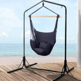 darrahopens Furniture > Outdoor Gardeon Outdoor Hammock Chair with Stand Swing Hanging Hammock with Pillow Grey