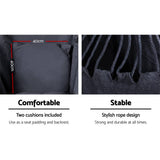 darrahopens Furniture > Outdoor Gardeon Outdoor Hammock Chair with Stand Swing Hanging Hammock with Pillow Grey