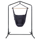 darrahopens Furniture > Outdoor Gardeon Outdoor Hammock Chair with Stand Swing Hanging Hammock with Pillow Grey