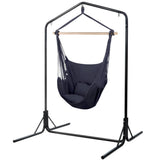 darrahopens Furniture > Outdoor Gardeon Outdoor Hammock Chair with Stand Swing Hanging Hammock with Pillow Grey