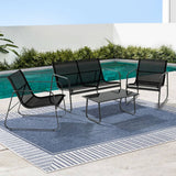 Darrahopens Furniture > Outdoor Gardeon Outdoor Lounge Setting Garden Patio Furniture Textilene Sofa Table Chair