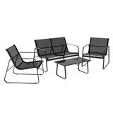 Darrahopens Furniture > Outdoor Gardeon Outdoor Lounge Setting Garden Patio Furniture Textilene Sofa Table Chair