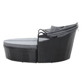darrahopens Furniture > Outdoor Gardeon Outdoor Lounge Setting Patio Furniture Sofa Wicker Garden Rattan Set Day Bed Black