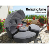 darrahopens Furniture > Outdoor Gardeon Outdoor Lounge Setting Sofa Patio Furniture Wicker Garden Rattan Set Day Bed Black