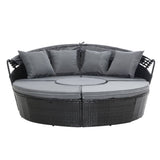 darrahopens Furniture > Outdoor Gardeon Outdoor Lounge Setting Sofa Patio Furniture Wicker Garden Rattan Set Day Bed Black