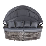 darrahopens Furniture > Outdoor Gardeon Outdoor Lounge Setting Sofa Patio Furniture Wicker Garden Rattan Set Day Bed Grey