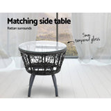 darrahopens Furniture > Outdoor Gardeon Outdoor Patio Chair and Table - Black