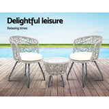 darrahopens Furniture > Outdoor Gardeon Outdoor Patio Chair and Table - Grey