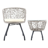 darrahopens Furniture > Outdoor Gardeon Outdoor Patio Chair and Table - Grey