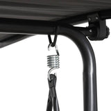 Darrahopens Furniture > Outdoor Gardeon Outdoor Patio Swing Chair 2 Seater Canopy Table Top Cup Holder Black
