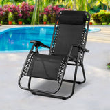 darrahopens Furniture > Outdoor Gardeon Outdoor Portable Recliner - Black