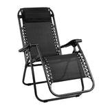 darrahopens Furniture > Outdoor Gardeon Outdoor Portable Recliner - Black