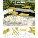Darrahopens Furniture > Outdoor Gardeon Outdoor Setting Bistro Set Table and Chairs Folding Patio Furniture