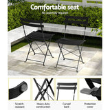 Darrahopens Furniture > Outdoor Gardeon Outdoor Setting Table and Chairs Folding Patio Furniture Bistro Set