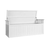 Darrahopens Furniture > Outdoor Gardeon Outdoor Storage Box Wooden Garden Bench 129cm Chest Tool Toy Sheds XL