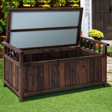 darrahopens Furniture > Outdoor Gardeon Outdoor Storage Box Wooden Garden Bench Chest Toy Tool Sheds Furniture