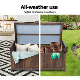 darrahopens Furniture > Outdoor Gardeon Outdoor Storage Box Wooden Garden Bench Chest Toy Tool Sheds Furniture