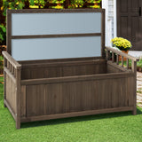 darrahopens Furniture > Outdoor Gardeon Outdoor Storage Box Wooden Garden Bench Chest Toy Tool Sheds Furniture