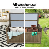 darrahopens Furniture > Outdoor Gardeon Outdoor Storage Box Wooden Garden Bench Chest Toy Tool Sheds Furniture