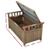 darrahopens Furniture > Outdoor Gardeon Outdoor Storage Box Wooden Garden Bench Chest Toy Tool Sheds Furniture