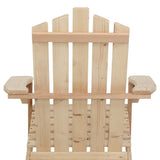 darrahopens Furniture > Outdoor Gardeon Outdoor Sun Lounge Beach Chairs Table Setting Wooden Adirondack Patio Chair Light Wood Tone