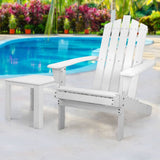 darrahopens Furniture > Outdoor Gardeon Outdoor Sun Lounge Beach Chairs Table Setting Wooden Adirondack Patio Chair Lounges