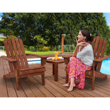 darrahopens Furniture > Outdoor Gardeon Outdoor Sun Lounge Beach Chairs Table Setting Wooden Adirondack Patio Lounges Chair