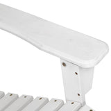darrahopens Furniture > Outdoor Gardeon Outdoor Sun Lounge Beach Chairs Table Setting Wooden Adirondack Patio - White