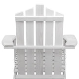 darrahopens Furniture > Outdoor Gardeon Outdoor Sun Lounge Beach Chairs Table Setting Wooden Adirondack Patio - White
