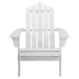 darrahopens Furniture > Outdoor Gardeon Outdoor Sun Lounge Beach Chairs Table Setting Wooden Adirondack Patio - White