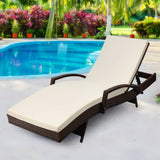 darrahopens Furniture > Outdoor Gardeon Outdoor Sun Lounge - Brown