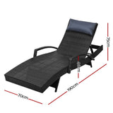 darrahopens Furniture > Outdoor Gardeon Outdoor Sun Lounge Furniture Day Bed Wicker Pillow Sofa Set