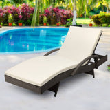 darrahopens Furniture > Outdoor Gardeon Outdoor Sun Lounge - Grey