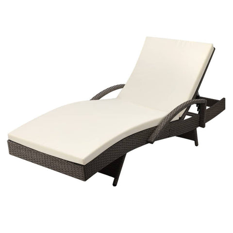 darrahopens Furniture > Outdoor Gardeon Outdoor Sun Lounge - Grey