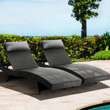 darrahopens Furniture > Outdoor Gardeon Outdoor Sun Lounge Setting Wicker Lounger Day Bed Rattan Patio Furniture Black