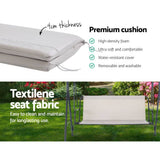 darrahopens Furniture > Outdoor Gardeon Outdoor Swing Chair Hammock 3 Seater Garden Canopy Bench Seat Backyard