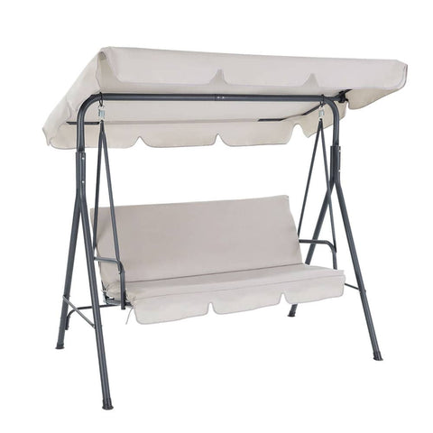darrahopens Furniture > Outdoor Gardeon Outdoor Swing Chair Hammock 3 Seater Garden Canopy Bench Seat Backyard