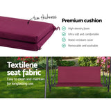 darrahopens Furniture > Outdoor Gardeon Outdoor Swing Chair Hammock 3 Seater Garden Canopy Bench Seat Backyard