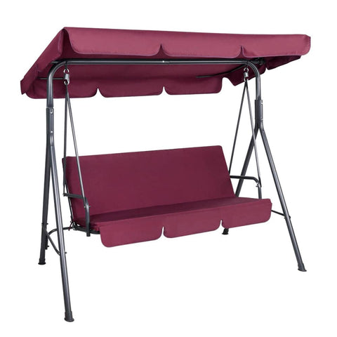 darrahopens Furniture > Outdoor Gardeon Outdoor Swing Chair Hammock 3 Seater Garden Canopy Bench Seat Backyard