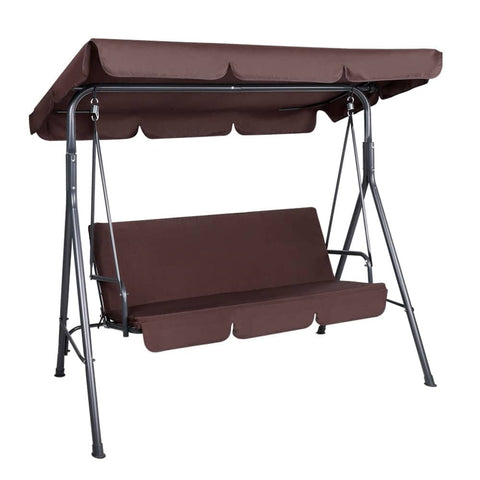 darrahopens Furniture > Outdoor Gardeon Outdoor Swing Chair Hammock 3 Seater Garden Canopy Bench Seat Backyard