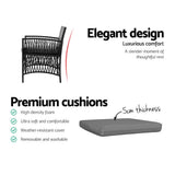 Darrahopens Furniture > Outdoor Gardeon Patio Furniture Outdoor Bistro Set Dining Chairs Setting 3 Piece Wicker