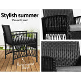 Darrahopens Furniture > Outdoor Gardeon Patio Furniture Outdoor Bistro Set Dining Chairs Setting 3 Piece Wicker