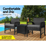 Darrahopens Furniture > Outdoor Gardeon Patio Furniture Outdoor Bistro Set Dining Chairs Setting 3 Piece Wicker