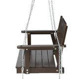 Darrahopens Furniture > Outdoor Gardeon Porch Swing Chair with Chain Garden Bench Outdoor Furniture Wooden Brown