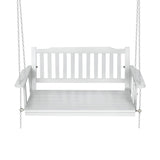 Darrahopens Furniture > Outdoor Gardeon Porch Swing Chair with Chain Garden Bench Outdoor Furniture Wooden White