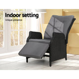 darrahopens Furniture > Outdoor Gardeon Recliner Chair Sun lounge Setting Outdoor Furniture Patio Wicker Sofa