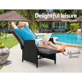 darrahopens Furniture > Outdoor Gardeon Recliner Chair Sun lounge Setting Outdoor Furniture Patio Wicker Sofa